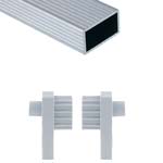 Perfil alumnio para mueble de horno y sujeccin lateral.