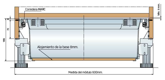 Caj�n Bajo Horno INDAUX
