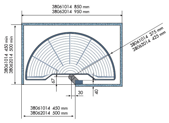 Bandeja Semicircular 180� A