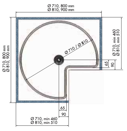 Bandeja Giratoria 270� A