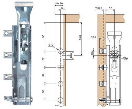 Colgador TRASER-6 INDAUX