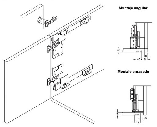 Herraje para Puertas Escamoteables