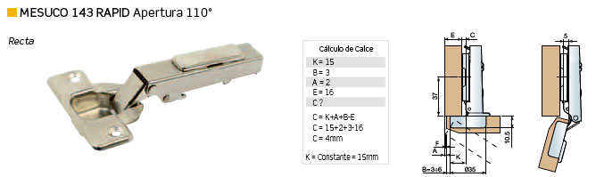 Bisagra INDAUX