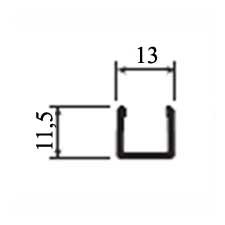 Perfil remate puerta INDAUX