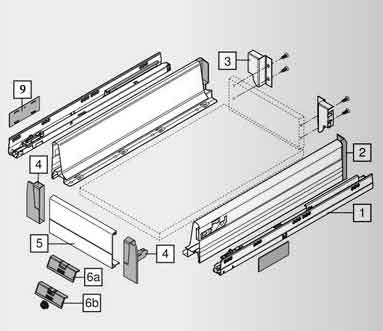 Caj�n blum TANDEMBOX PLUS interior
