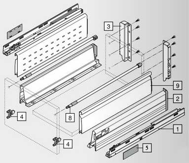 Caj�n blum TANDEMBOX PLUS cacerolero BOXSIDE