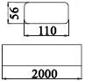 esquema tubo rectangular