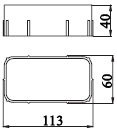 esquema empalme rectangular