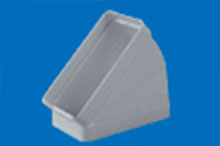 codo rectangular horizontal